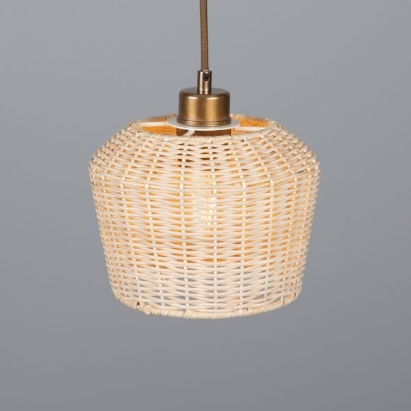 Manila Small Rattan Pendant Light 20cm Rattan & Rafia Lighting Collection Great Lighting UK Ltd